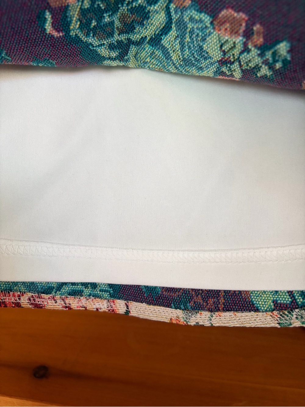 Floral Tapestry Mini Skirt Vintage Inspired Western Boho Fall Cotton Blend S - Picture 4 of 7